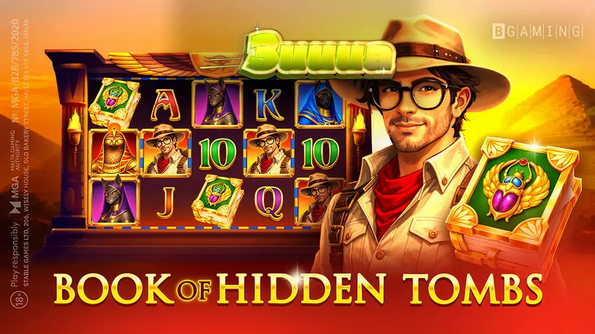 Tampilan visual slot Book of Hidden Tombs dengan tema Mesir Kuno